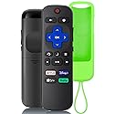 Roku TV Remote Replacement with Protective Case, Remote Control for TCL Hisense Onn Sharp Philips Element RCA Roku TVs, No Programming Needed