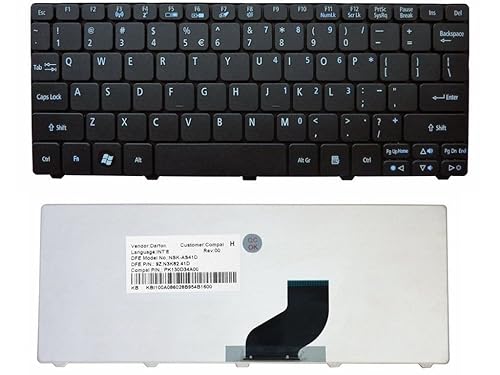wangpeng® New US Keyboard for ACER Aspire ONE D270 AOD270 D270-1375 AOD270-1375 Netbook Black Keyboard New
