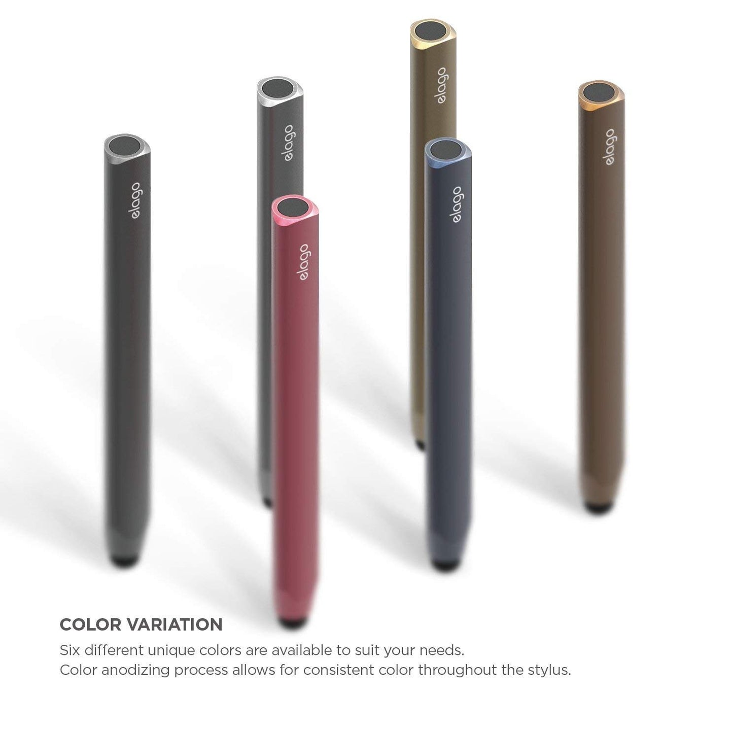 elago Premium Aluminum Grip Stylus Pens for All Touch Screen Tablets