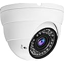2MP CCTV Camera HD 1080P 4-in-1 (TVI/AHD/CVI/960H/CVBS) Security Dome Camera, 2.8-12mm Varifocal Lens Analog Video Surveillance, Wide Angle Viewing