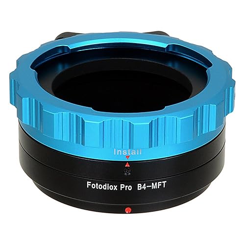 Fotodiox Pro Lens Mount Adapter - B4 (2/3") ENG Cine Lens to Micro Four Thirds (MFT, M4/3) Mount Mirrorless Camera Body