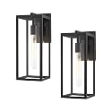 Bestshared Outdoor Wall Lantern, Anti-Rust Exterior Wall Sconce Light Fixtures, Front Door Mount Light, Outdoor Lighting Fixture, Black Wall Lamp