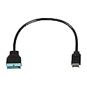 XMSJSIY USB 3.1 Type-E Male to USB 19/20 Pin Header Male Adapter Extension Cable for Motherboard for 30cm
