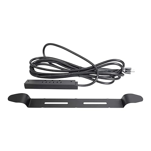 Stand Up Desk Power Strip - Metal, 3-Outlet, 15-Foot Cord