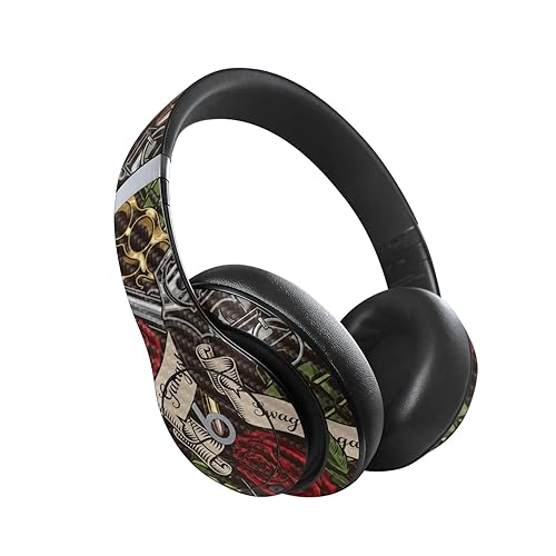 MightySkins Carbon Fiber Skin Compatible with Beats Studio Pro - Gangster Life | Protective, Durable Textured Carbon Fiber Finish | Easy to Apply