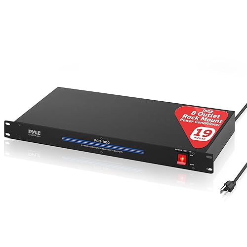 Pyle-Pro PCO800 19'' Rack Mount 1800 Watt Power Conditioner w/ 8 Outlets