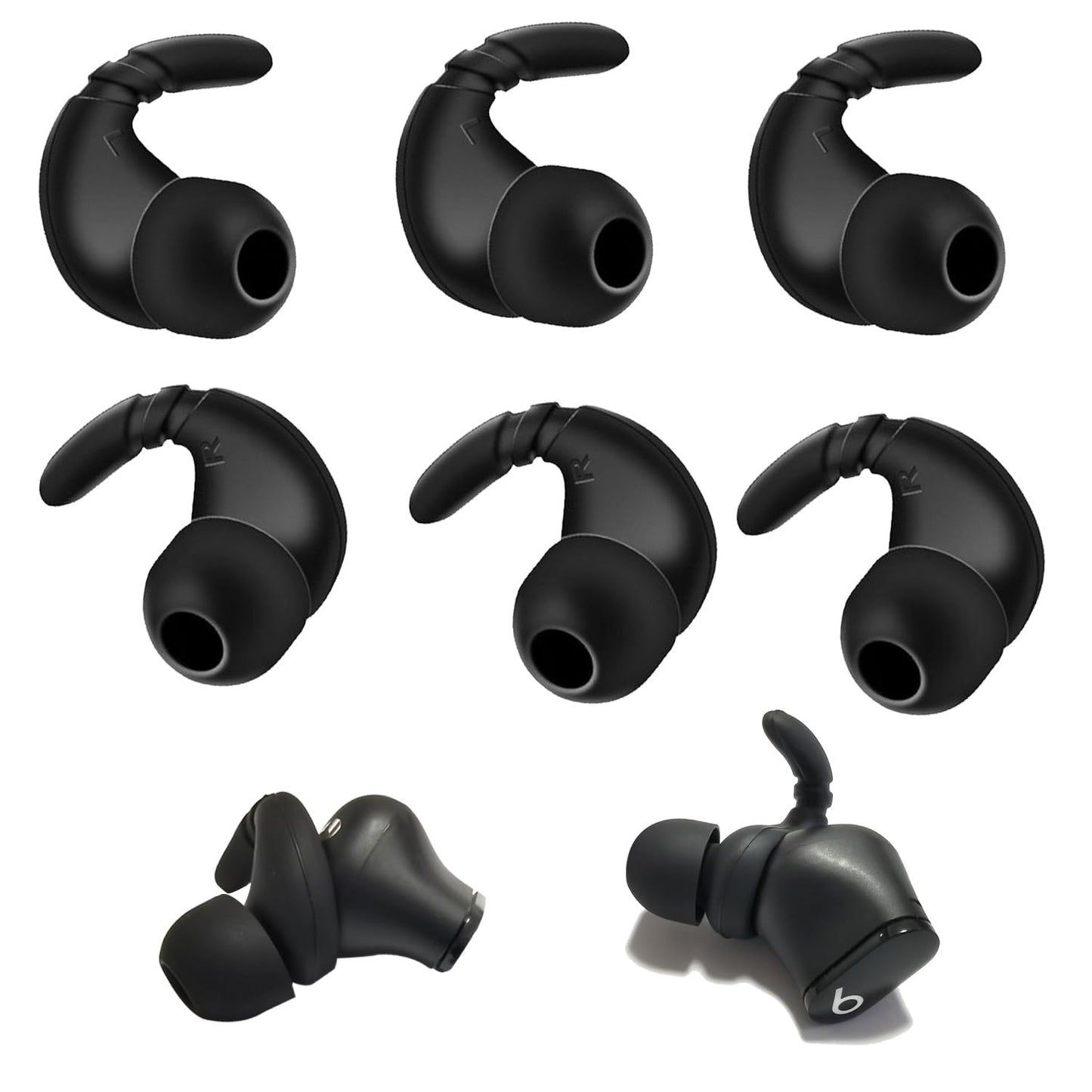 Silicone Ear Hook for Beats Studio Buds Ear Tips Replacement Earbuds Tips for Beats Earbuds 3 Pairs