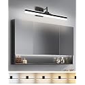 YHTlaeh Modern LED Vanity Light Fixture,Metal Black 23.6‘’ 5CCT DimmableAdjustable & Rotatable Bathroom Light Fixture Above Mirror, Wall Sconce