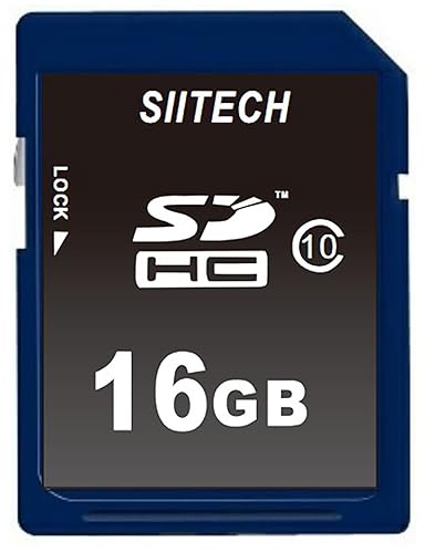 Siitech Premium SDHC Class 10 SD Memory Card 16GB