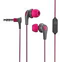 JLab JBuds Pro Signature Earbuds, Pink, Titanium 10mm Drivers, Music Controls, Universal Mic, Custom Fit with Cush Fins