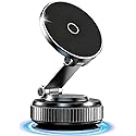 Vacuum Magnetic Car Phone Holder 360° Strongest 120LBS Ultra Suction Cup Phone Mount for MagSafe Dashboard Cell Phone Holders for Your Car/Gym/Mirror
