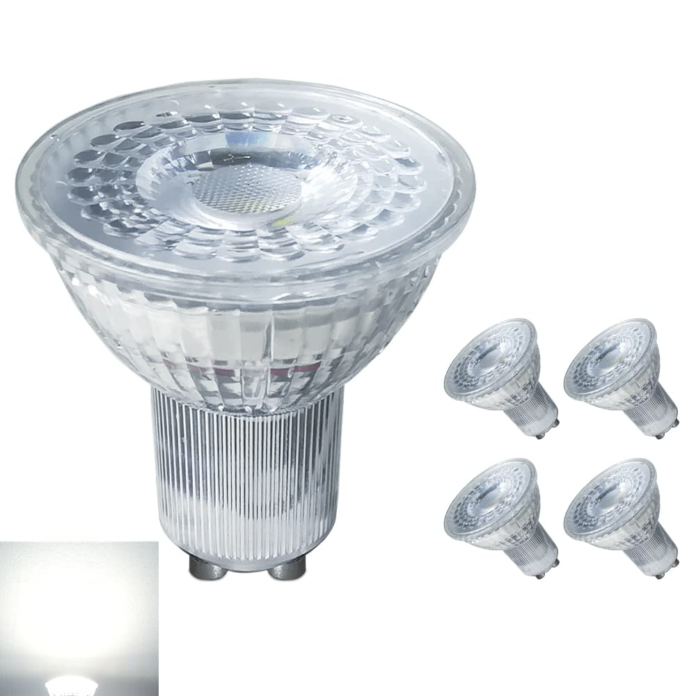 Night Blazers GU10 LED Bulb 5 Watt NO Flicker 40W Equivalent 6000K Daylight Cool White Light Bulbs Wide Angle Spotlight, Recessed Track Light