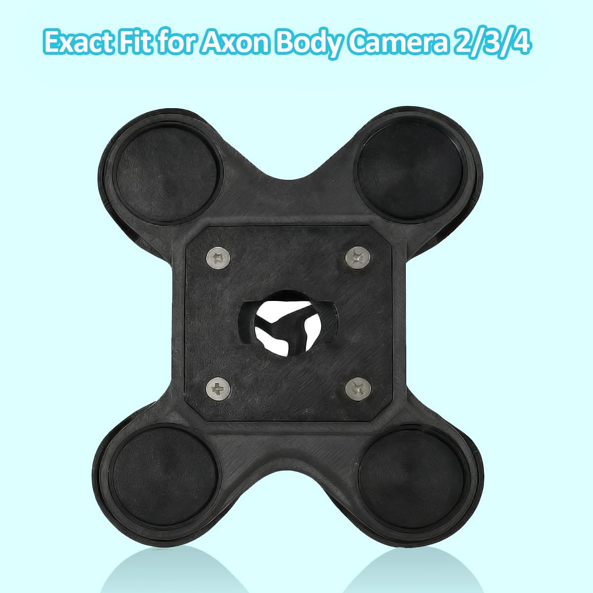 BEIBEINOYA Camera Mount Compatible with Axon Body Cameras 2/3/4, Lightweight Alloy Construction, Suitable for Uniforms (Magnetic View)
