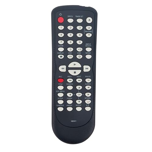 New - NB681 Remote Control Unit for Funai DVD VCR Combo Player CDV225FX4 DV220FX4