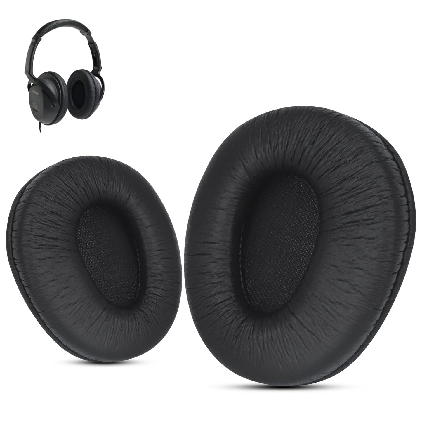 Krone Kalpasmos Replacement Ear Pads for Sony mdr-v600 and Sony mdr-7509hd Replacement Ear Pads, Protein Leather Memory Foam Cushions for Sony
