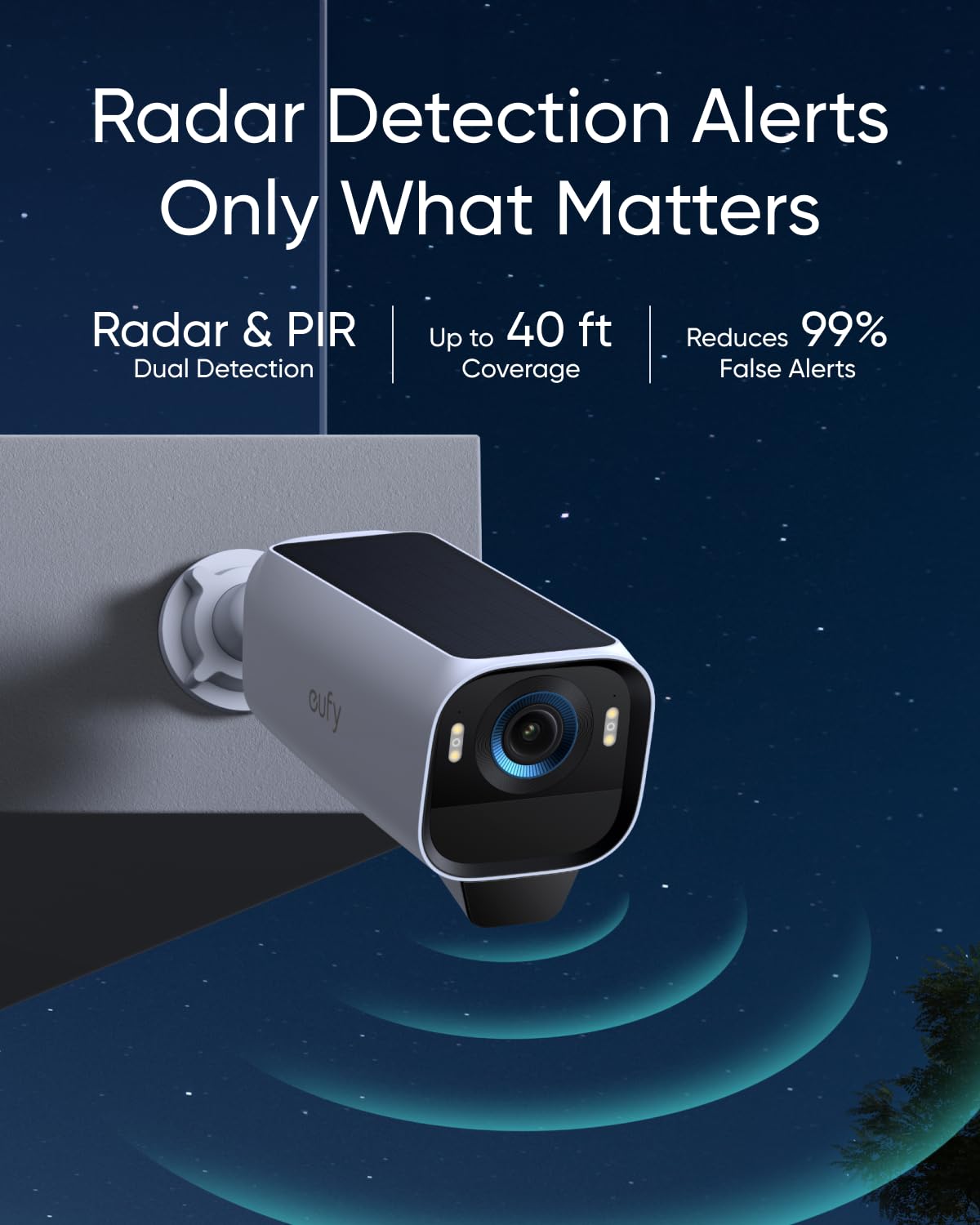 eufy Security eufyCam S3 Pro Add-on Cam, Solar Camera Outdoor Wireless, MaxColor Night Vision, 4K Security Camera with Solar Panel, Face Recognition