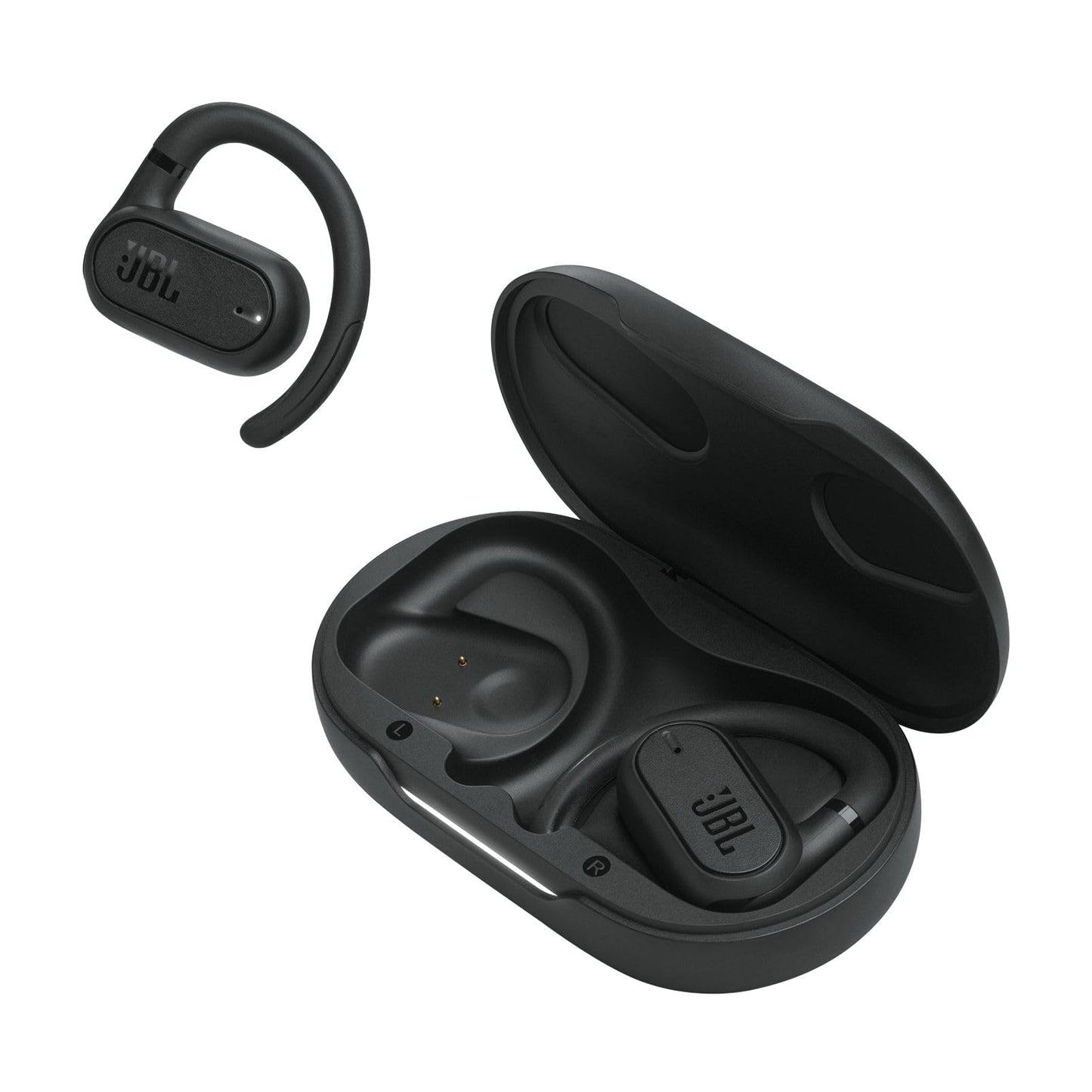 JBL Open Ear SoundGear Sense Bluetooth Headphones Black (Renewed)