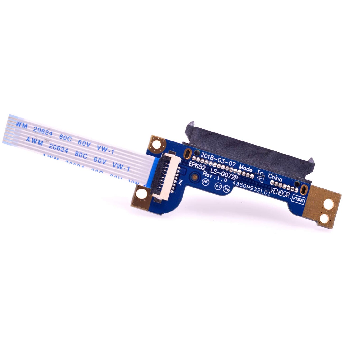 Deal4GO SATA Hard Drive Cable HDD Board L20454-001 LS-G072P Replacement for HP 15-DA 15-DB 250 G7 15-DA0012DX 15-DB0006DS