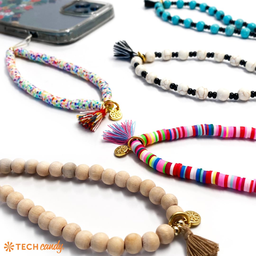 Tech Candy All in the Wrist Phone Straps, Multi Dot - Easy to Use, Secure, Strong, Adjustable, Stylish, Requires Nothing to be Attached to Your Phone