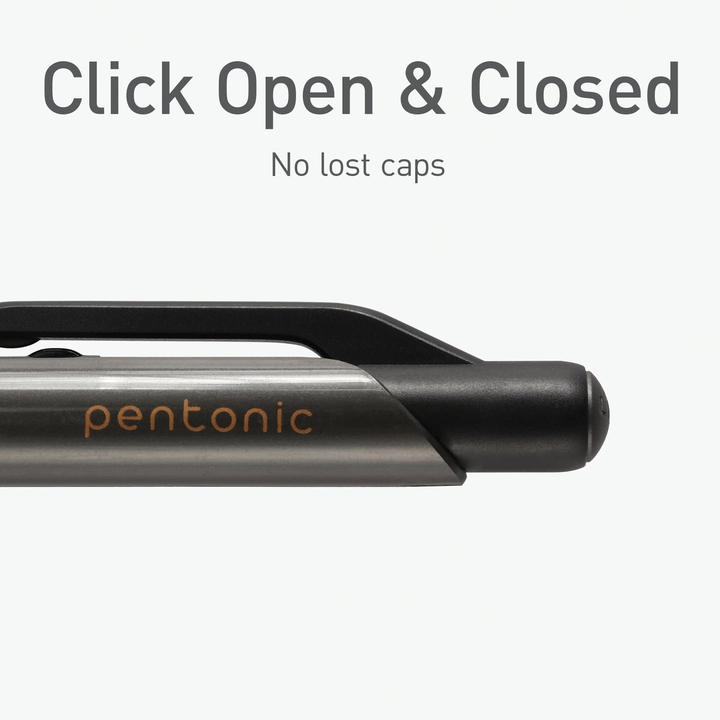Pentonic G-RT Retractable Gel Pens, 10 Count, Black Ink, 0.7 mm Fine Point, Smooth Writing For Journaling, Note Taking, Office & School (1002363)