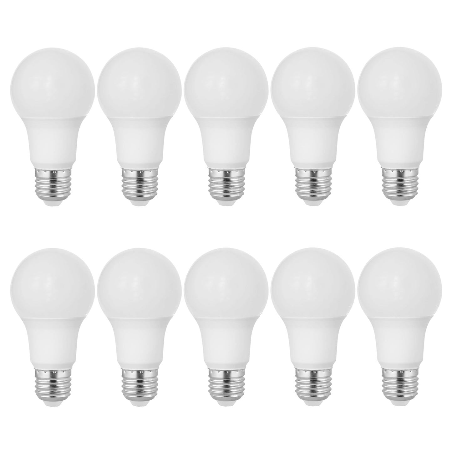 Satco S11401 9-Watt A19 LED Light Bulb, 5000K Natural Light, 800 Lumens, E26 Medium Base, 10 Pack