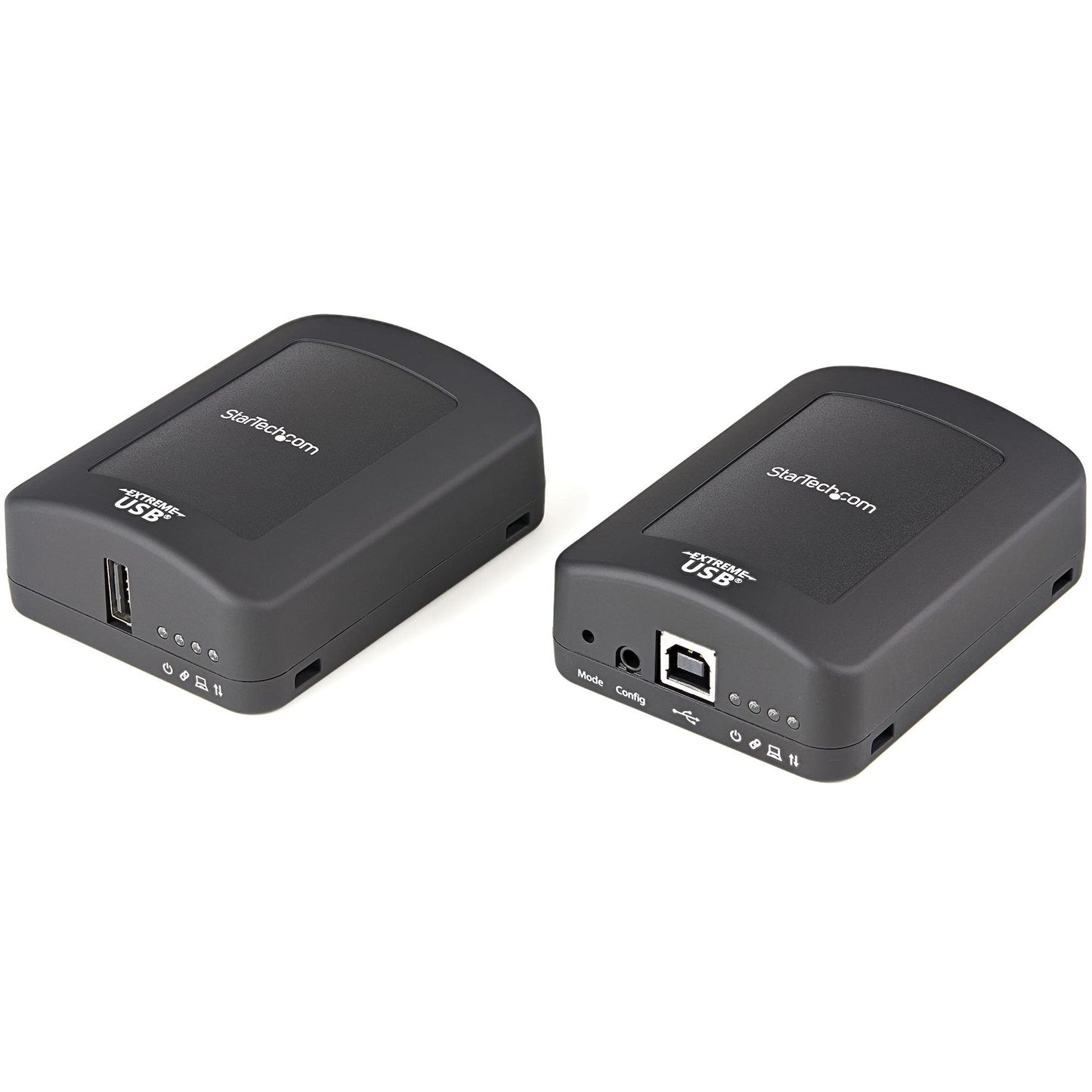 StarTech.com USB 2.0 Extender Over Cat5e/Cat6 Cable (RJ45) - Locally or Remotely Powered Industrial Metal USB Extender Adapter Kit w/ESD Protection