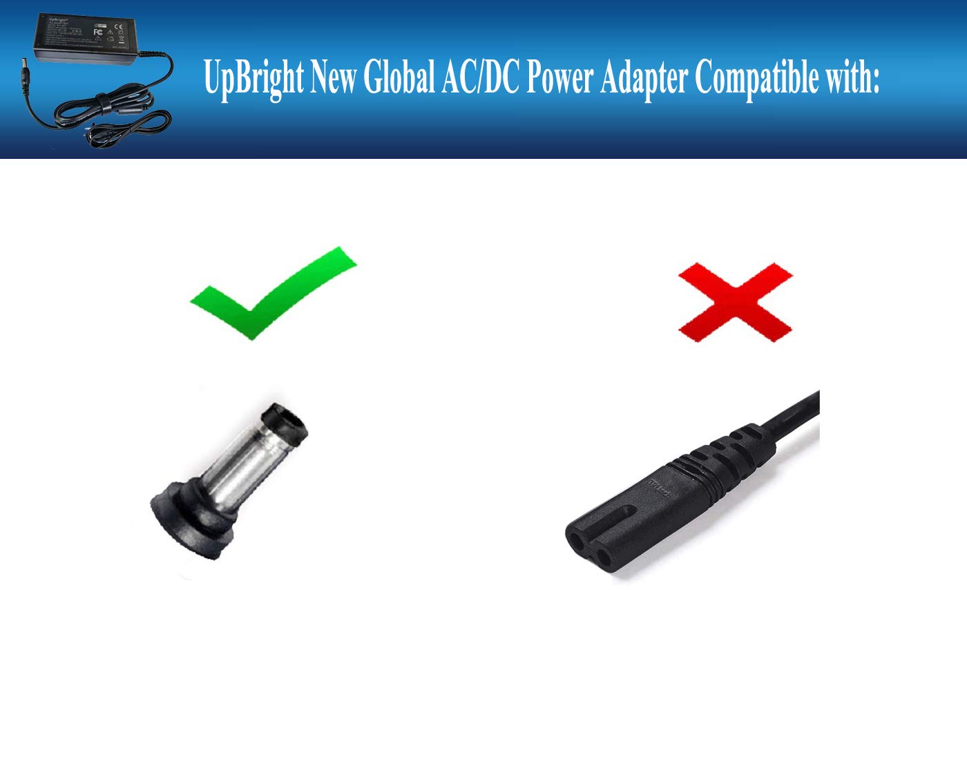 UpBright 20V AC/DC Adapter Compatible with Polk Audio 5000 2000 3000 4000 IHT 5000IHT 2000IHT IHT5000 IHT2000 AM1500-A AM1200-A AM1400-A AM1400-B N1…
