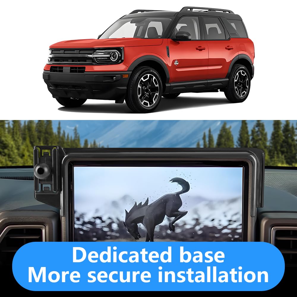 LUNQIN Car Phone Holder for Ford Bronco Sport 2021 2022 2023 2024 SUV Auto Interior Accessories Best Cell Phones Mount Cellphone Mobile Cradle