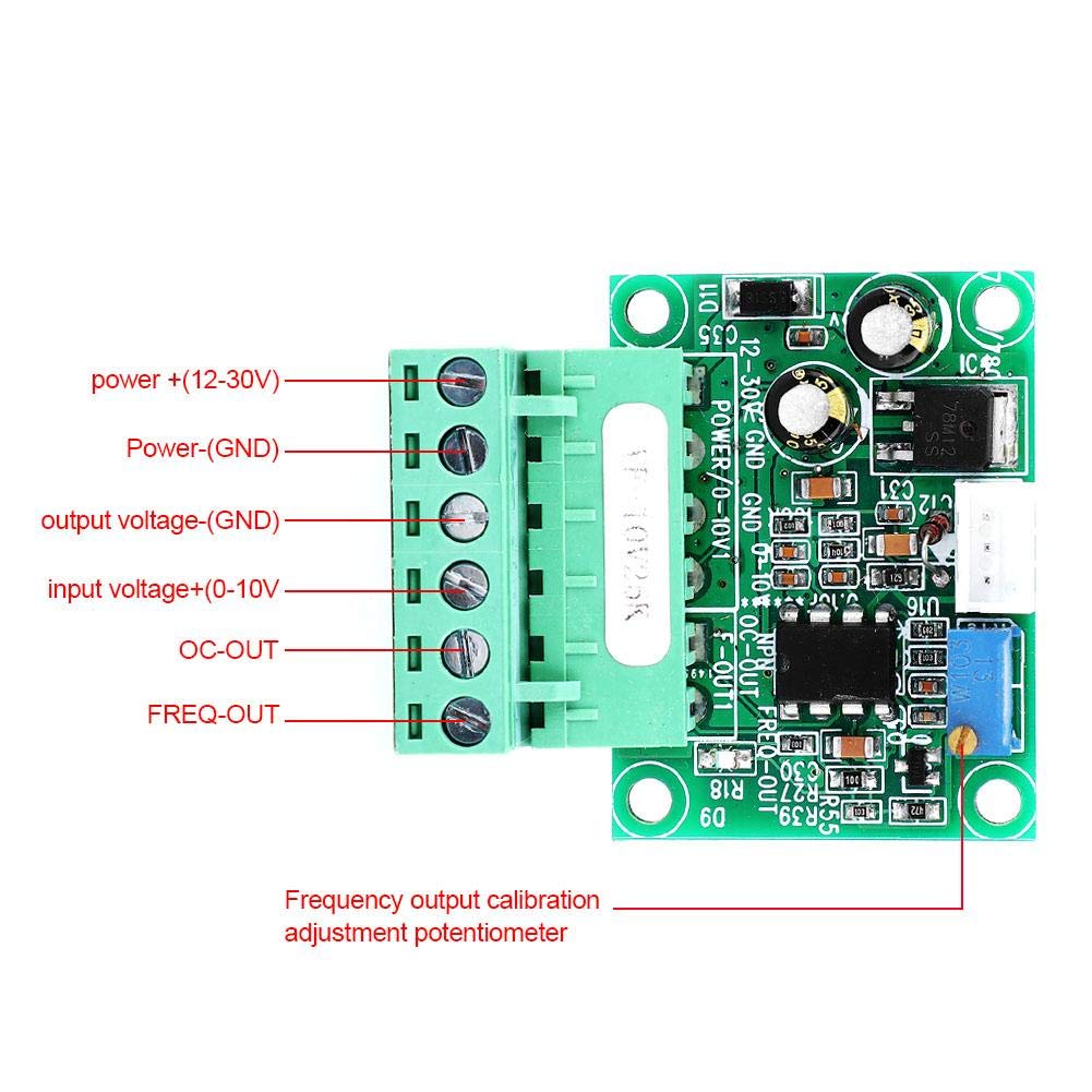 Voltage Frequency Converter Module 0-10V 0-25KHz PLC Industrial Control Panel PLC Electronic Component