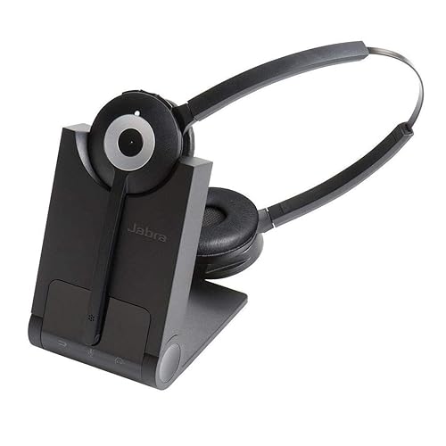 Jabra Pro Duo MS 930 Wireless On-Ear Headset (Model: 930-69-503-105) - Black (Renewed)