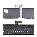 Laptop Replacement Keyboard for Dell Inspiron 14R N4110 N4120 M4110 N4050 N5040 N5050 M5040 M5050, VOSTRO 1440 1445 1450 1550 2420 2520 3350 3450 3460