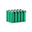 Tenergy AA 1.2V NiMH 2000mAh Flat Top Rechargeable AA Batteries with Tabs, 20 Pack