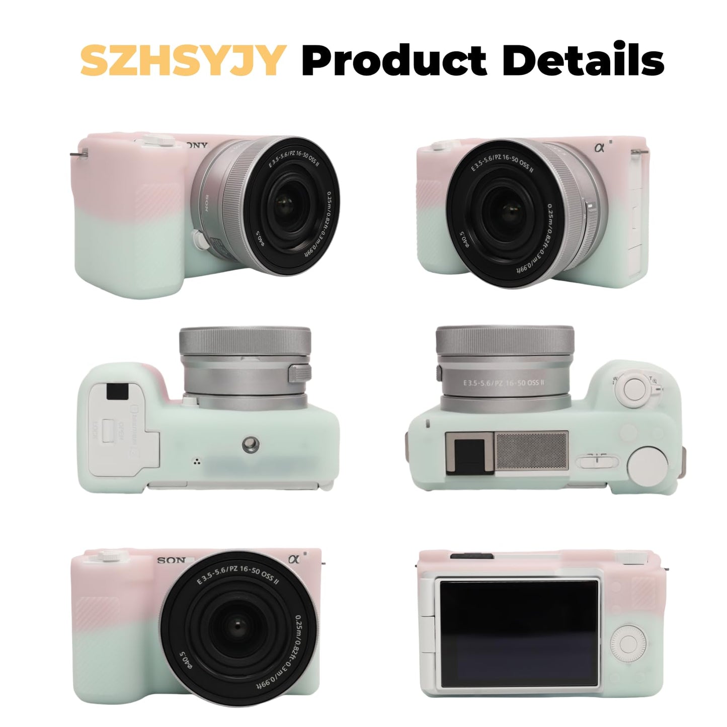 Camera Case for Sony ZV-E10 II/ZV-E10M2 Digital Camera,ZV-E10 II Soft Silicone Protective Bag,Anti-Scratch Slim Fit Soft Sleeve with ZV-E10 II Screen