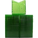 (50) 12mm Replacement Video Game Cases - Translucent Green - Compatible with Xbox One - #VGBR12XONE