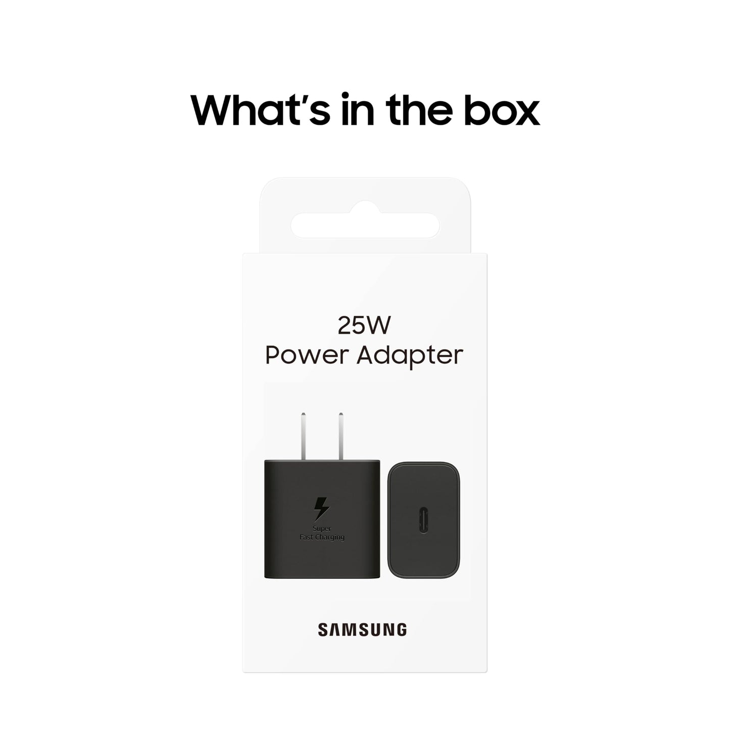 Samsung 25W Wall Charger Power Adapter, Cable Not Included, Super Fast Charging, Compact Design, Energy Efficient, Compatible with Galaxy and USB Type