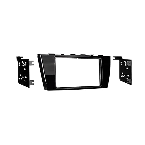Metra 95-7016GHG Double DIN Dash Kit for Select 2014 and Mitsubishi Mirage Vehicles (Black)