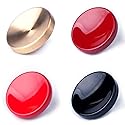 VKO Metal Soft Shutter Release Button,Delicate Camera Shutter Button Black Red Dark-red Golden 11mm Concave Surface(4 Pack)