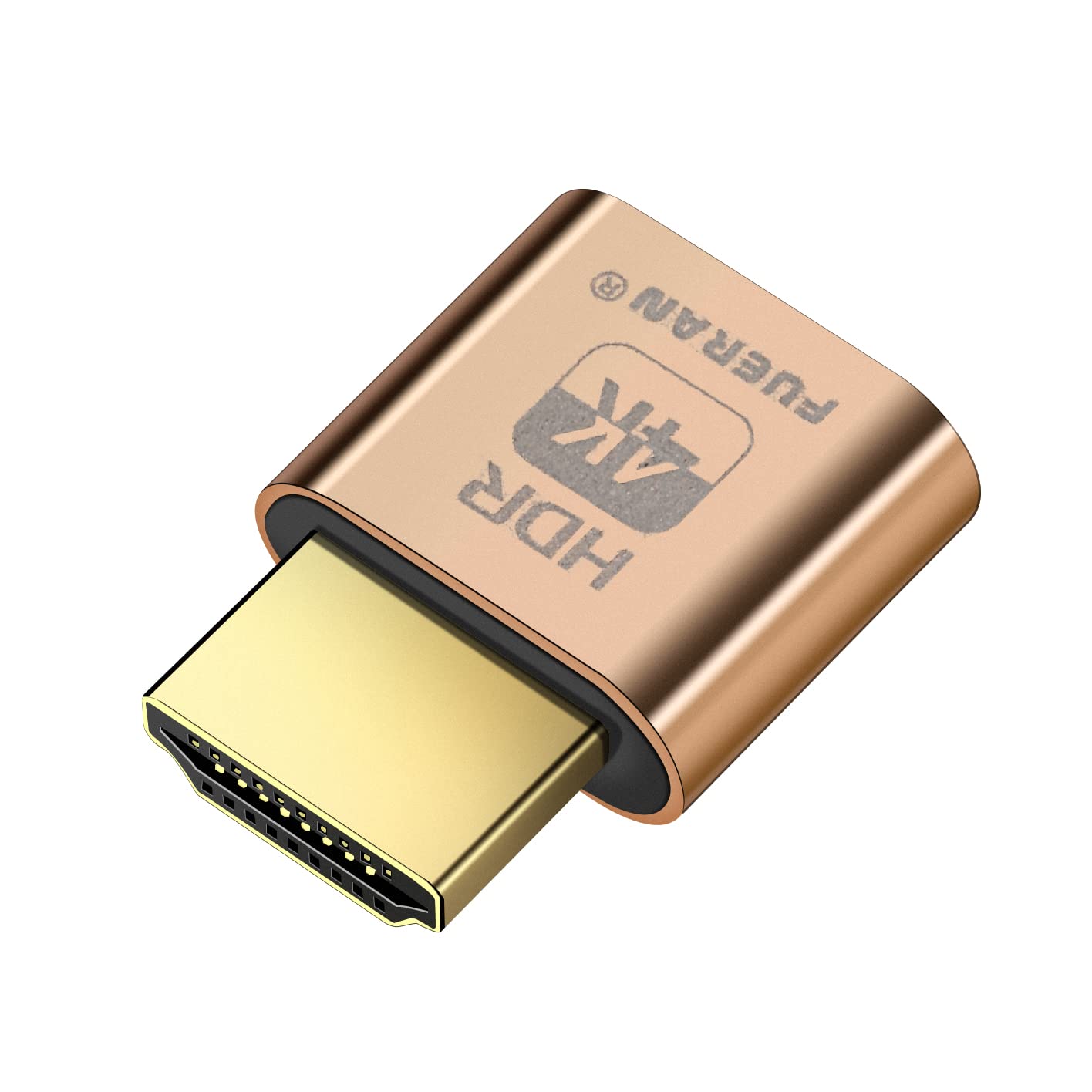 FUERAN 4K HDR HDMI Dummy Plug - Headless Display Emulator for GPU Virtual Monitor Support up to 4K@60Hz, 1080P 120Hz | Plug & Play for Rendering