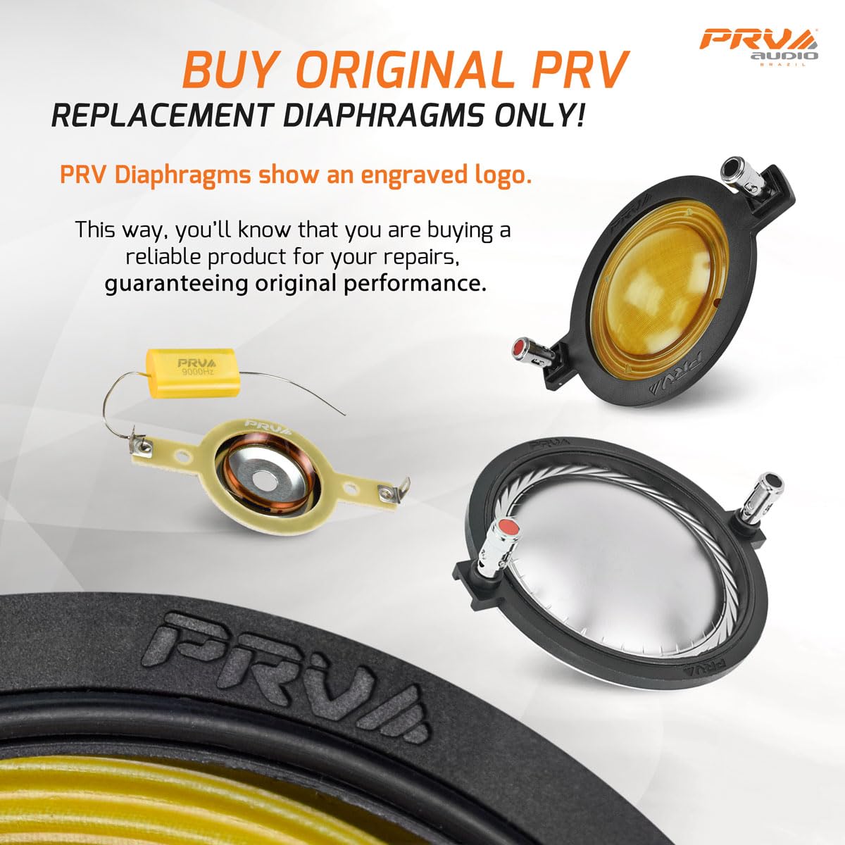 PRV AUDIO RPD2500Ti Original Authentic Replacement Diaphragm for WG2500Ti High Frequency Horn Driver