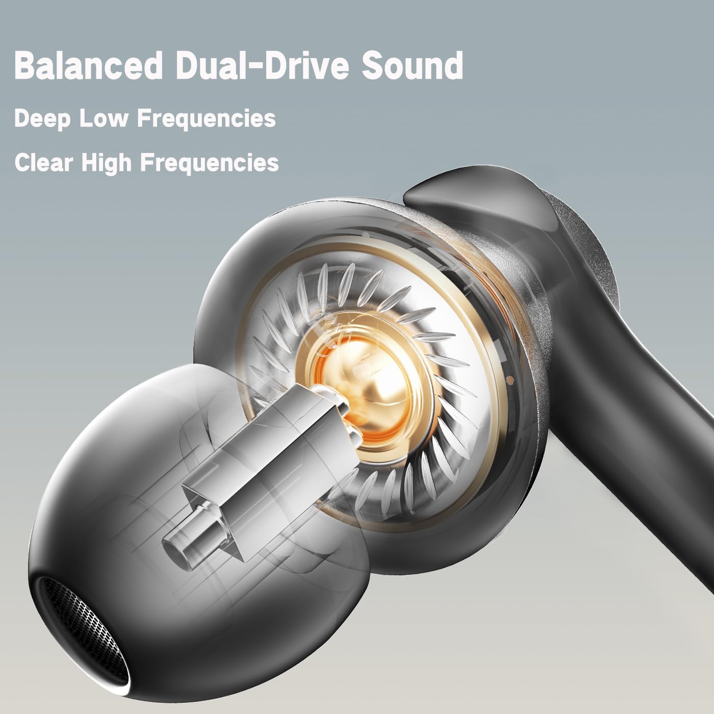 Wired Headphones Balance Powerful Bass & HD Audio Noise-cancelling Earbuds Wired Immersive Bass,(Four drive)Bass Boost In ear Earphones Universal…