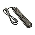 Tripp Lite Protect It! Surge Protector, 7 AC Outlets, 4 ft Cord, 1,080 J, Black