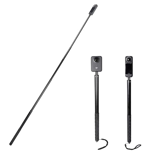 PellKing Long 77inch Invisible Selfie Stick for Insta360 ONE X5,X4, X3, X2, X, Insta360 ONE R, RS, DJI OSMO 360,GoPro Max, Insta 360 Camera 1/4"