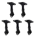 VideoSecu 5 Speaker Wall Ceiling Mount Brackets Black for Home Theater Satellite Speakers 1XZ (Black, 5 Pack)