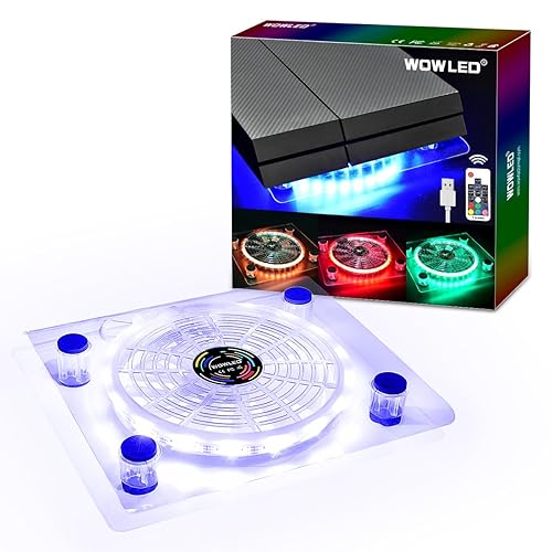 WFPOWER Wireless IR Remote Control 24 keys PS4 Cooling Fan RGB USB LED Cooler Thermal Fan Pad Stand for PC Case CPU Cooler Computer Gaming PS4