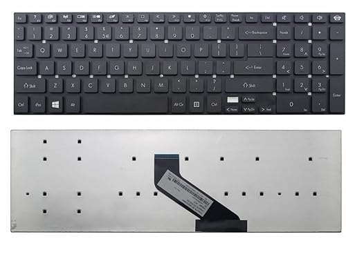 New Laptop Keyboard (Without Frame) Replacement for Gateway p5ws0 p5ws5 p7ys5 US Layout Black Color