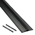 D-Line 6ft Floor Cord Cover, Made in USA Linkable Cable Protector, Hide Extension Cords, Protect Cords, Prevent Cable Trips, Cord Hider, Heavy Duty