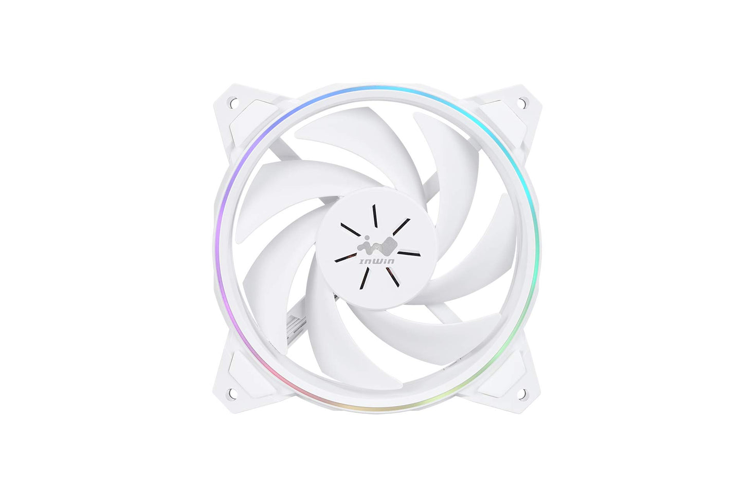 IN WIN Sirius Pure 120mm White Addressable RGB Fan (ASP120) for Desktop Computers