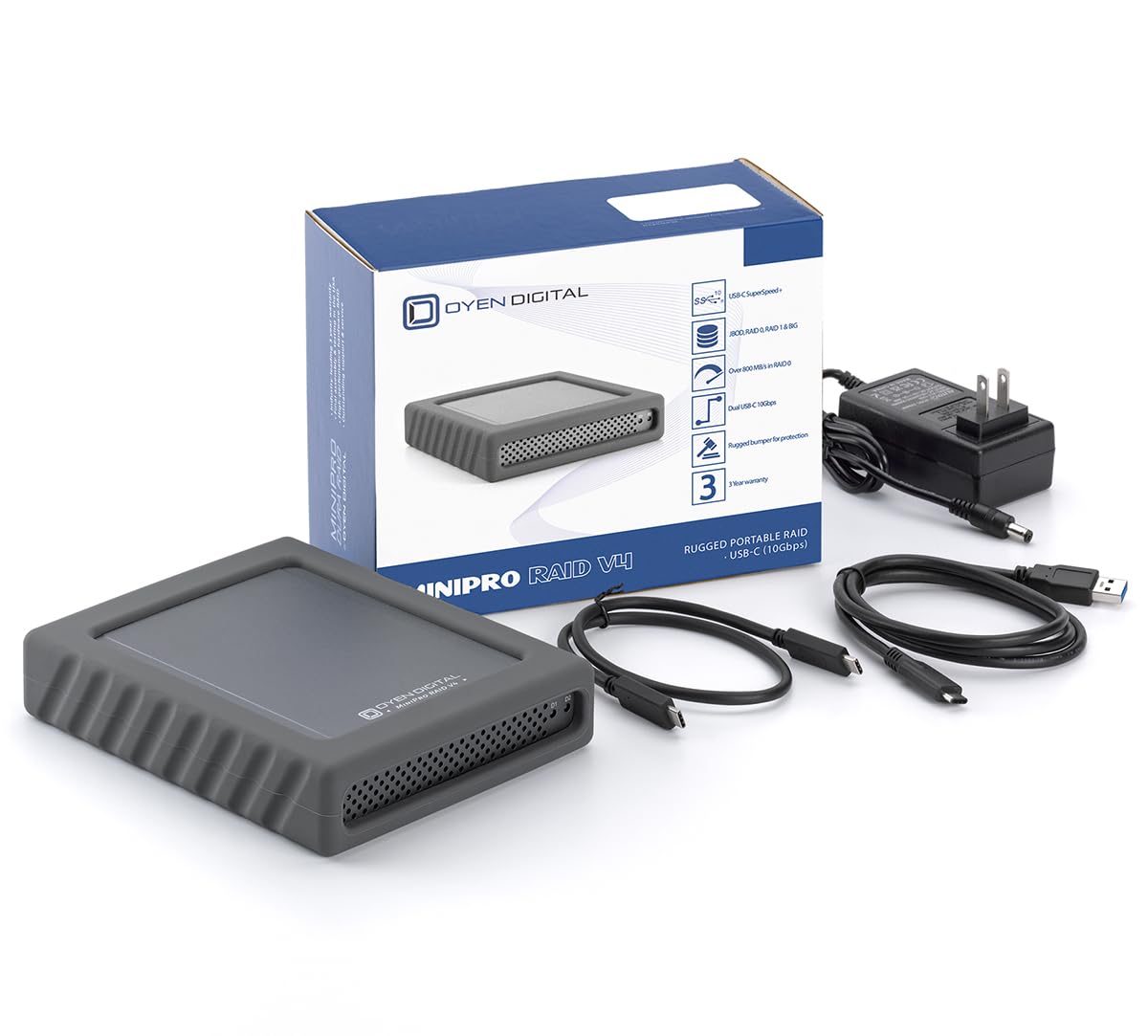 Oyen Digital MiniPro RAID V4 USB-C (10Gbps) Dual Bay Enclosure