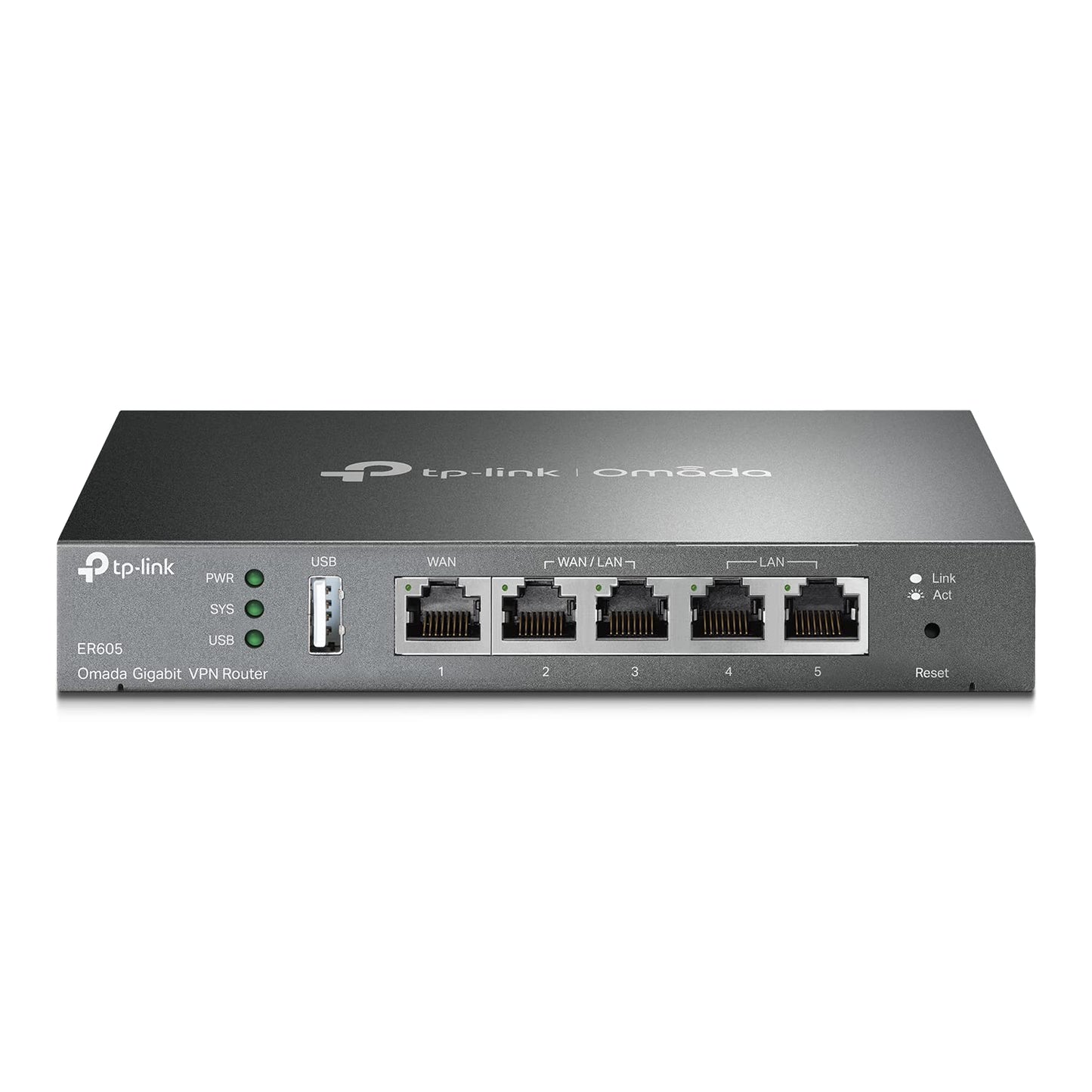 TP-Link ER605 V2 Wired Gigabit VPN Router, Up to 3 WAN Ethernet Ports + 1 USB WAN, SPI Firewall SMB Router, Omada SDN Integrated, Load Balance