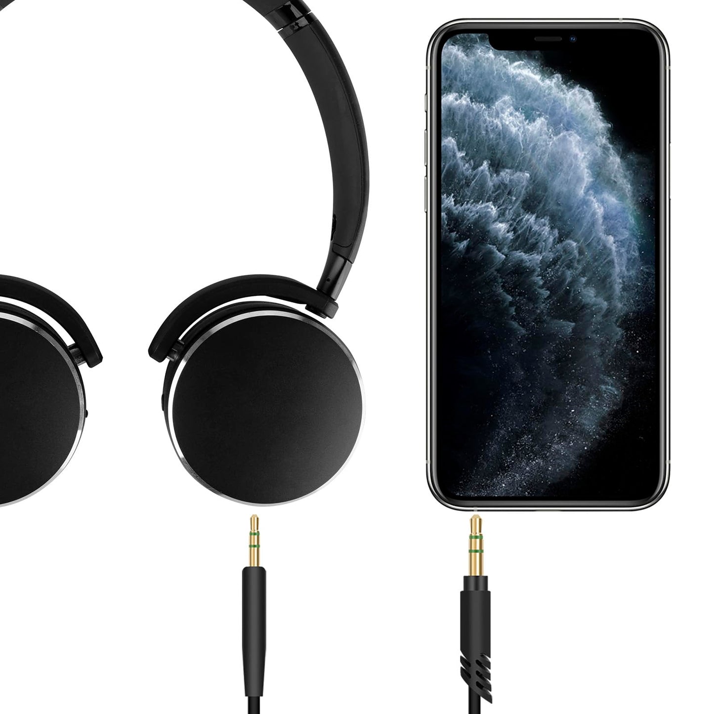 Linkidea Audio Cable for AKG Y600NC, Y40, Y50, Y500, N60NC, N700NC, N60, N700NC M2M, Y50BT, Y45BT, N90Q Headphones, 3.5mm to 2.5mm Replacement Aux…